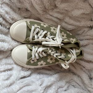 Floral High-Top Sneakers
